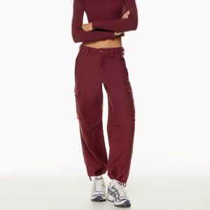 Aritzia TNA Supply Cargo Pant Spiced Burgundy | 0 SHORT NWT